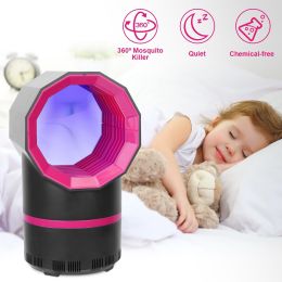 Electric Mosquito Killer Light Indoor Bug Zapper Fruit Fly Insect Trapper UV Light Trap Lamp w/ USB Cable