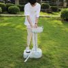 Portable Removable Outdoor Wash Basin with Faucet & Garden Pipe Joint White
