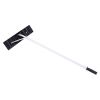 Extendable Aluminum Snow Rake, 5ft-20ft Sturdy Lightweight PP Snow Removal Tool with Wide Blade & 5-Section Tubes & TPE Anti-Skid Handle--YS