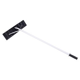 Extendable Aluminum Snow Rake, 5ft-20ft Sturdy Lightweight PP Snow Removal Tool with Wide Blade & 5-Section Tubes & TPE Anti-Skid Handle--YS