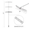 Lightweight Snow Shovel Roof Rake 20FT Extension Poly Blade Adjustable Telescoping Handle--YS