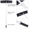 Extendable Aluminum Snow Rake, 5ft-20ft Sturdy Lightweight PP Snow Removal Tool with Wide Blade & 5-Section Tubes & TPE Anti-Skid Handle--YS
