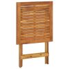 Folding Garden Table 23.6"x23.6"x29.5" Solid Acacia Wood