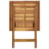 Folding Garden Table 23.6"x23.6"x29.5" Solid Acacia Wood