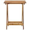 Folding Garden Table 23.6"x23.6"x29.5" Solid Acacia Wood