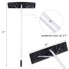 Extendable Aluminum Snow Rake, 5ft-20ft Sturdy Lightweight PP Snow Removal Tool with Wide Blade & 5-Section Tubes & TPE Anti-Skid Handle--YS