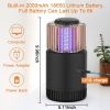 Jiffi Bug Zapper Mosquito Killer, Hangable UVA Mosquito Light, Power by 2000mAh or USB Charge, Attractant &Kill for Mosquito Outdoor and Indoor