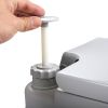 Lightweight Portable Toilet,  Flushable Camping Toilet, Sanitary Outdoor Travel Toilet for Tents Boats Semi Trucks RV Campers