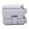 Lightweight Portable Toilet,  Flushable Camping Toilet, Sanitary Outdoor Travel Toilet for Tents Boats Semi Trucks RV Campers
