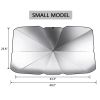 57x31' Car Windshield Sun Shade Umbrella UV Block Protect Car for Sedan SUV