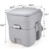 Lightweight Portable Toilet,  Flushable Camping Toilet, Sanitary Outdoor Travel Toilet for Tents Boats Semi Trucks RV Campers