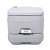 Lightweight Portable Toilet,  Flushable Camping Toilet, Sanitary Outdoor Travel Toilet for Tents Boats Semi Trucks RV Campers