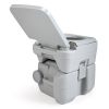 Lightweight Portable Toilet,  Flushable Camping Toilet, Sanitary Outdoor Travel Toilet for Tents Boats Semi Trucks RV Campers