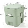 Lightweight Portable Toilet,  Flushable Camping Toilet, Sanitary Outdoor Travel Toilet for Tents Boats Semi Trucks RV Campers