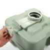 Lightweight Portable Toilet,  Flushable Camping Toilet, Sanitary Outdoor Travel Toilet for Tents Boats Semi Trucks RV Campers