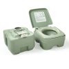 Lightweight Portable Toilet,  Flushable Camping Toilet, Sanitary Outdoor Travel Toilet for Tents Boats Semi Trucks RV Campers