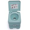 Lightweight Portable Toilet,  Flushable Camping Toilet, Sanitary Outdoor Travel Toilet for Tents Boats Semi Trucks RV Campers