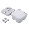 Lightweight Portable Toilet,  Flushable Camping Toilet, Sanitary Outdoor Travel Toilet for Tents Boats Semi Trucks RV Campers