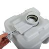 Lightweight Portable Toilet,  Flushable Camping Toilet, Sanitary Outdoor Travel Toilet for Tents Boats Semi Trucks RV Campers