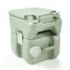 Lightweight Portable Toilet,  Flushable Camping Toilet, Sanitary Outdoor Travel Toilet for Tents Boats Semi Trucks RV Campers