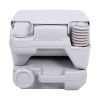 Lightweight Portable Toilet,  Flushable Camping Toilet, Sanitary Outdoor Travel Toilet for Tents Boats Semi Trucks RV Campers