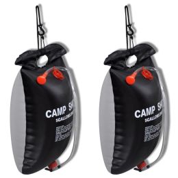 Camp Shower Solar Shower Outdoor Bath 5 gal lqd 2 pcs